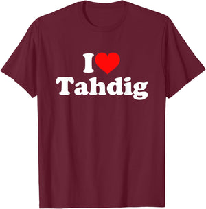 I Love Tahdig T-Shirt - T-Shirt | Maroon