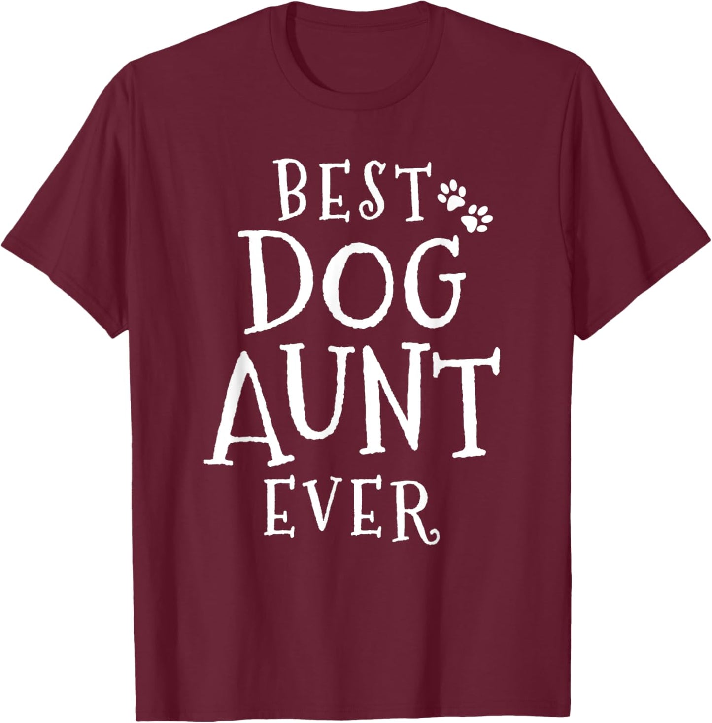 Dog Aunt Auntie Women Kids T-Shirt - T-Shirt | Maroon