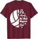 Volleyball Player Funny Volleyball Lover Volleyball Fans T-Shirt - T-Shirt | Maroon