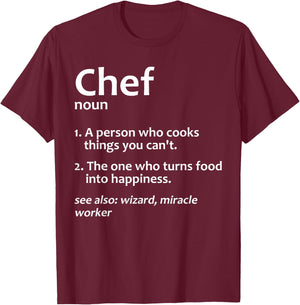 Cool Chef Design Women Cooking Culinary Cook Chef T-Shirt - T-Shirt | Maroon