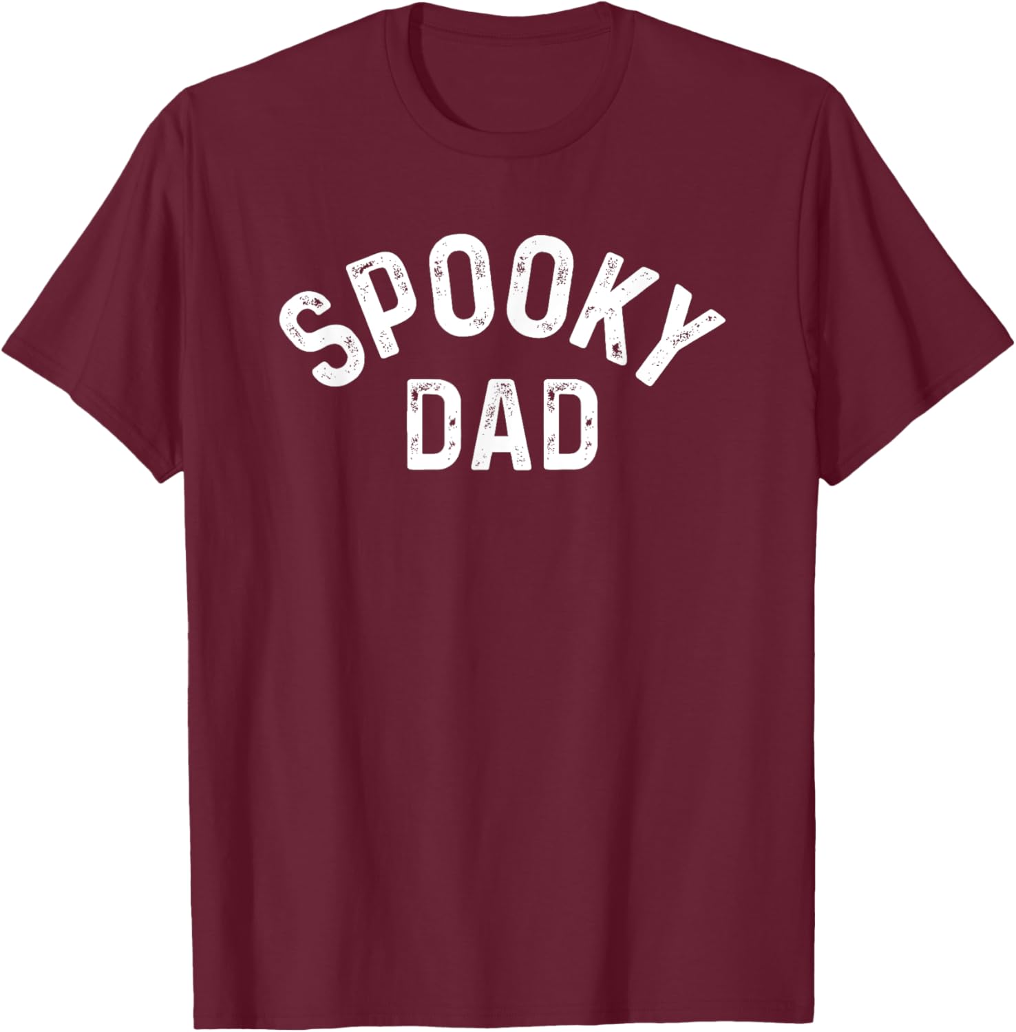 Spooky Dad Family Matching Halloween Father Daddy Costume T-Shirt - T-Shirt | Maroon