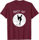 Funny Rock On Rabbit Bunny Shadow Music Rock 'n Roll Hand T-Shirt - T-Shirt | Maroon