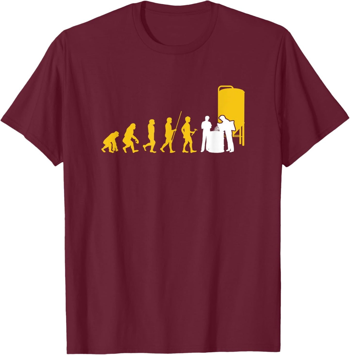 Braumeister Stout Malt Pale Ale Craft Beer Brewer Evolution T-Shirt - T-Shirt | Maroon