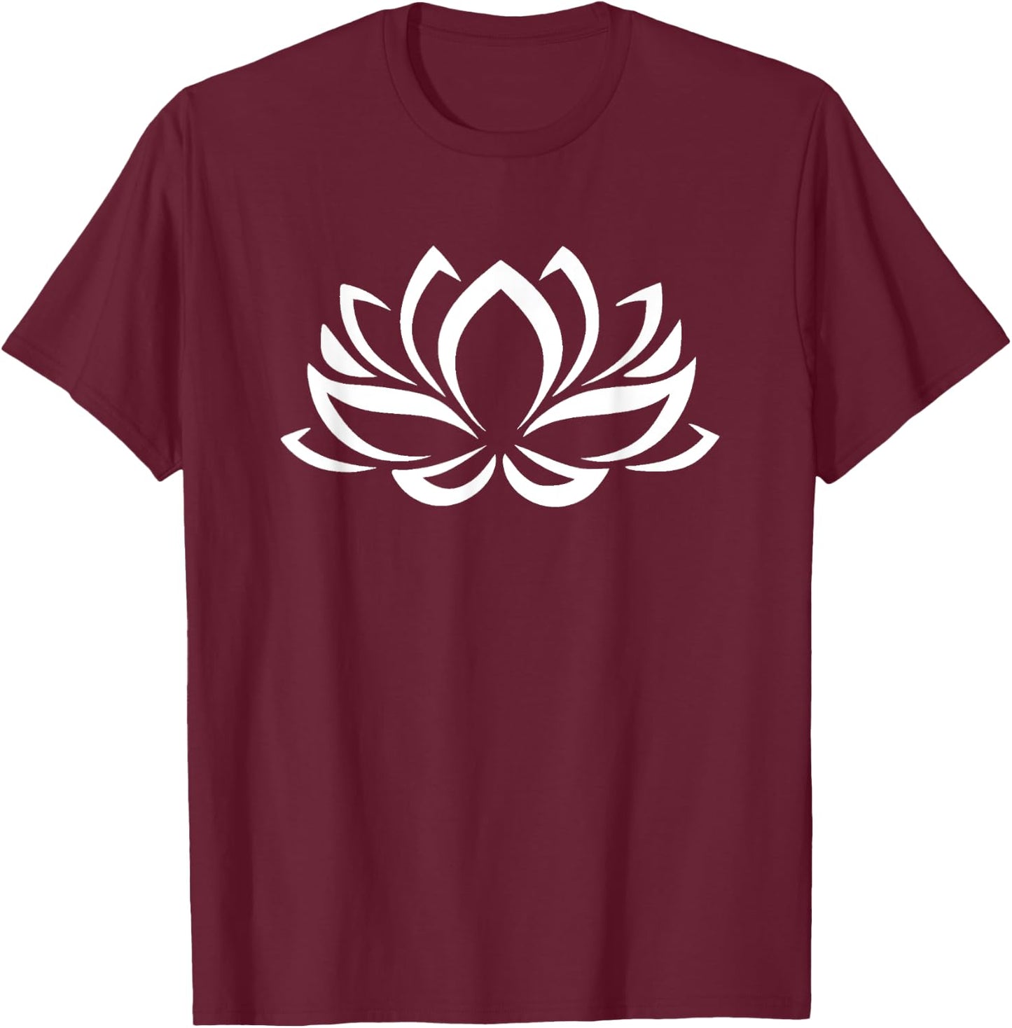 Lotus Namaste Design Sanskrit Namaste Yoga Namaste Lotus T-Shirt - T-Shirt | Maroon