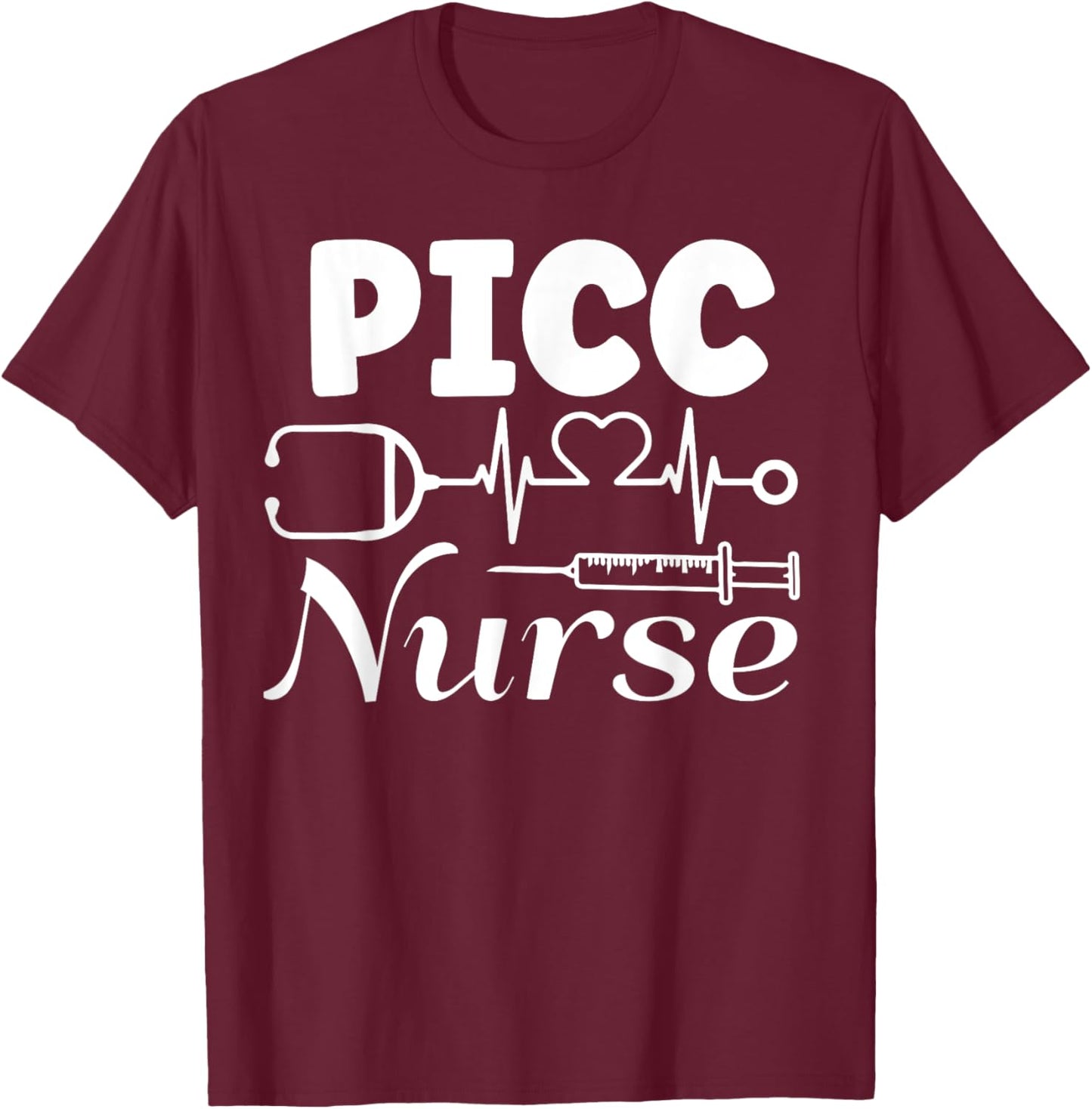Vascular Access Team - PICC IV Nurse Life Nursing Student T-Shirt - T-Shirt | Maroon