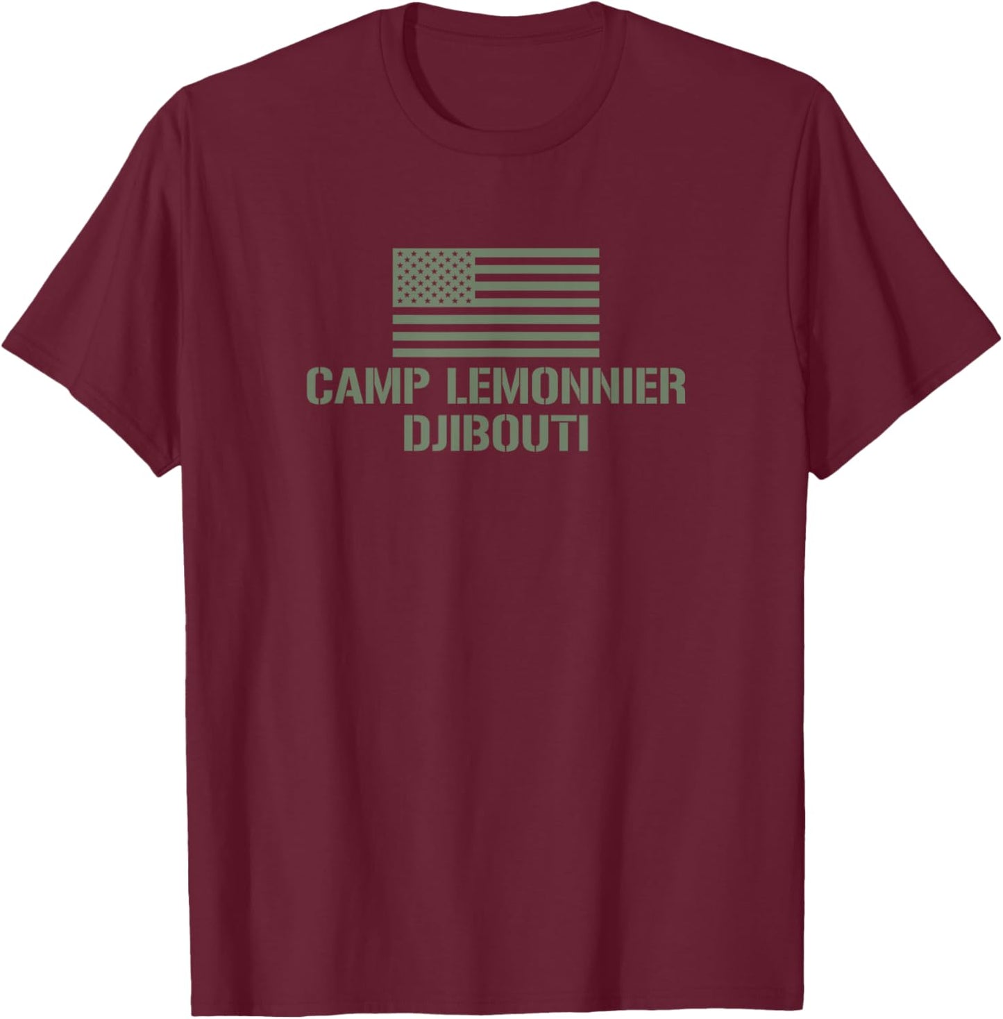 Camp Lemonnier T-Shirt - T-Shirt | Maroon