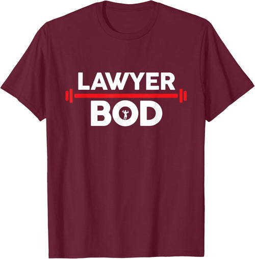 Lawyer Bod, Funny Gag Gift Gym Exercise Graphic Attorney
