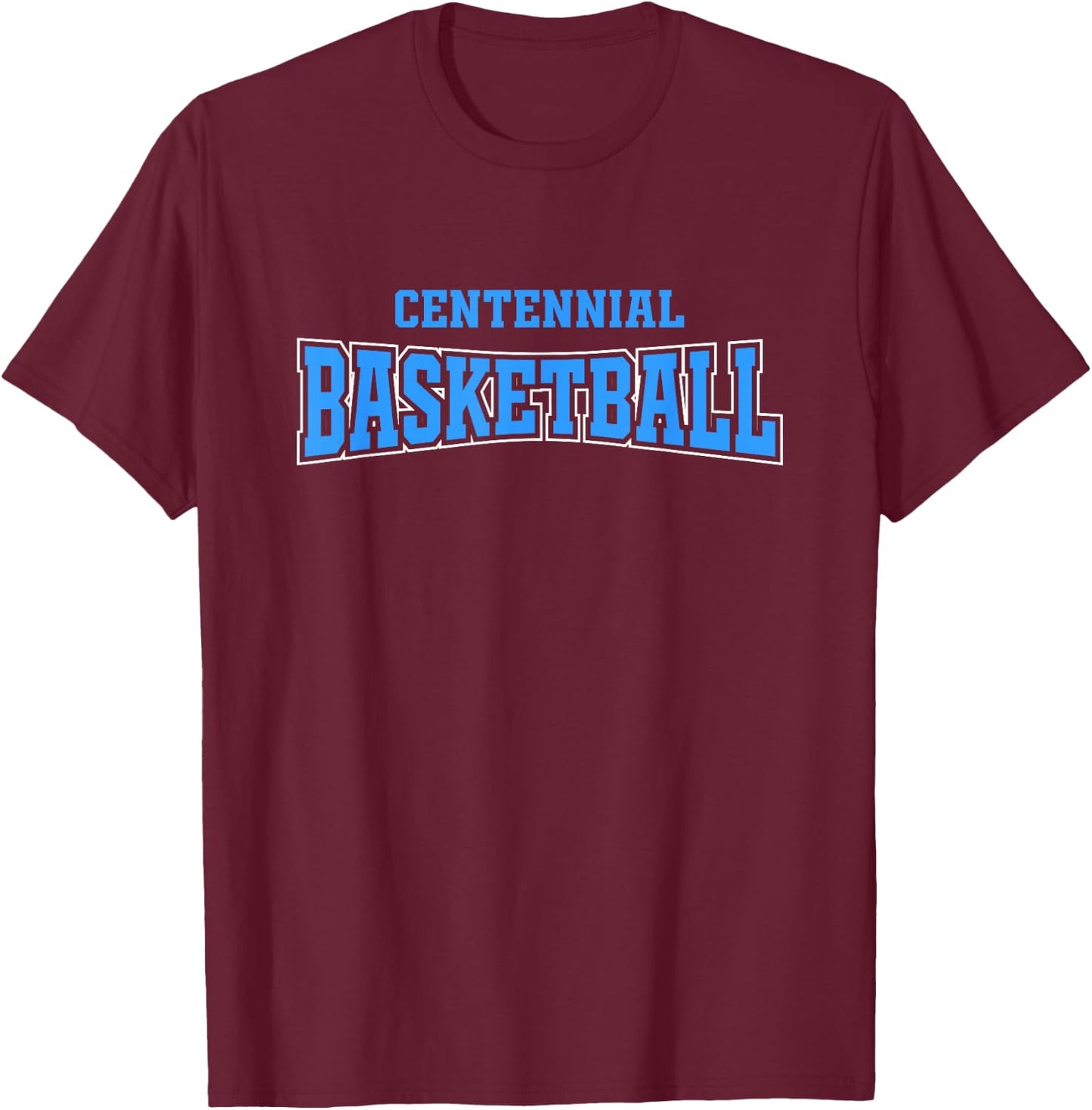 Centennial High School Basketball Warp HS T-Shirt - T-Shirt | Maroon