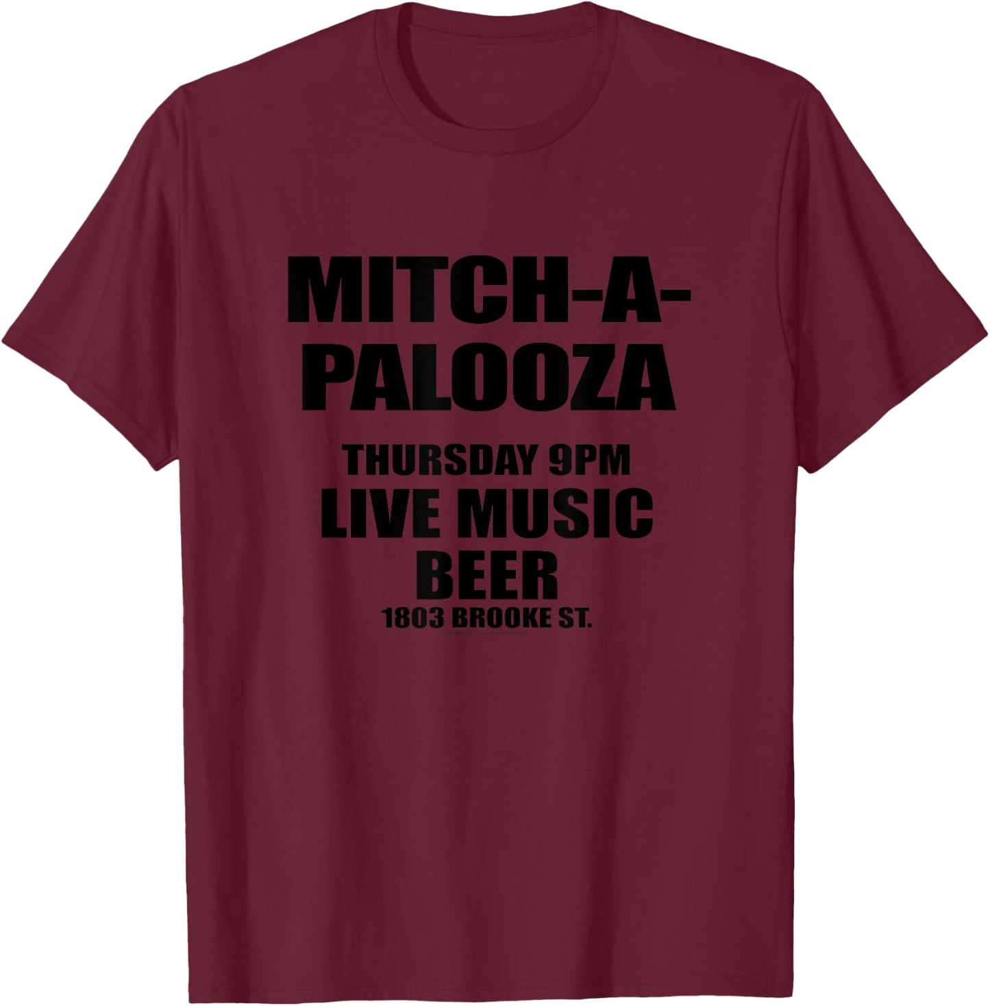 Old School Mitch-a-palooza T-Shirt - T-Shirt | Maroon