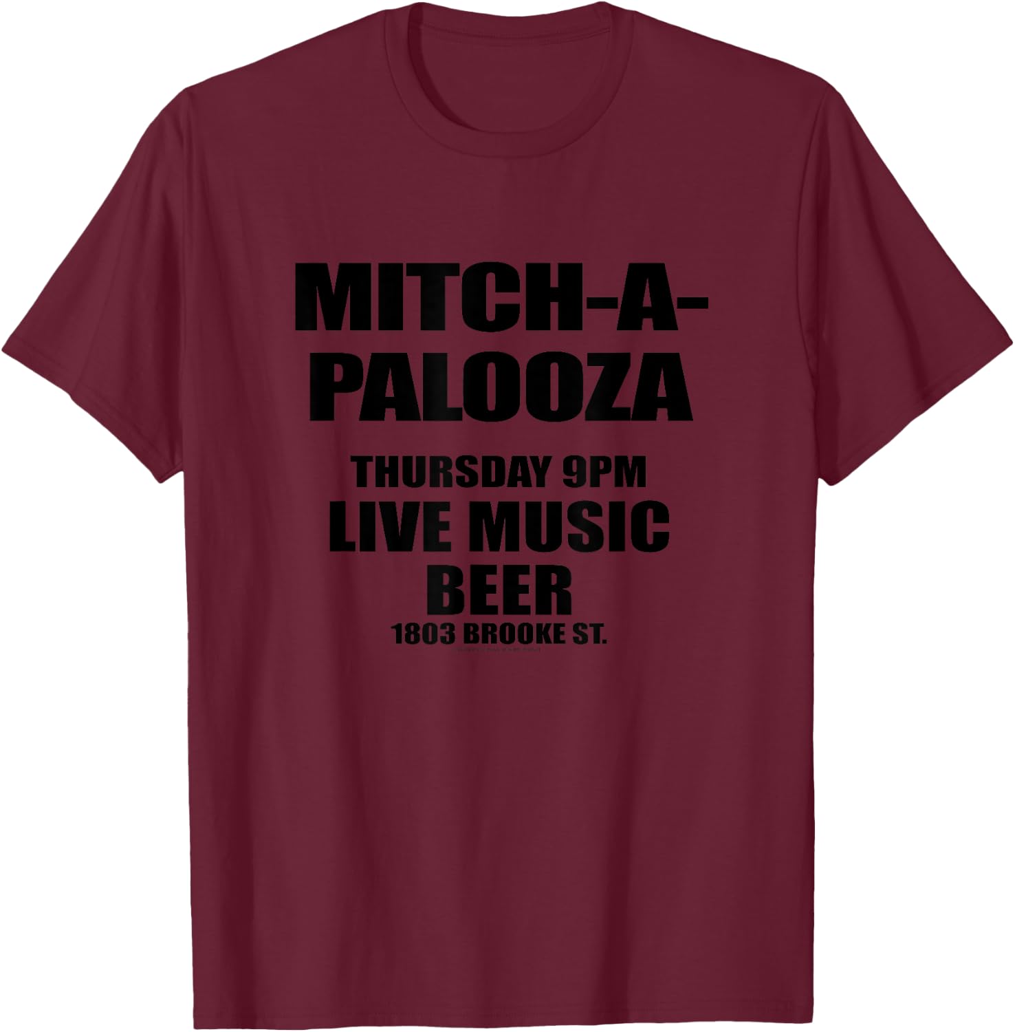 Old School Mitch-a-palooza T-Shirt - T-Shirt | Maroon