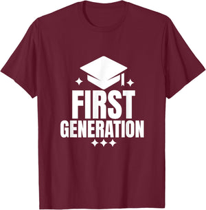 I'm First Generation College Student Grad T-Shirt - T-Shirt | Maroon
