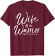 Awareness Cancer Support Gift Husband Wife of a Warrior T-Shirt - T-Shirt | Maroon