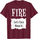 FIRE - Hot Packet Halloween Taco Costume T-Shirt - T-Shirt | Maroon