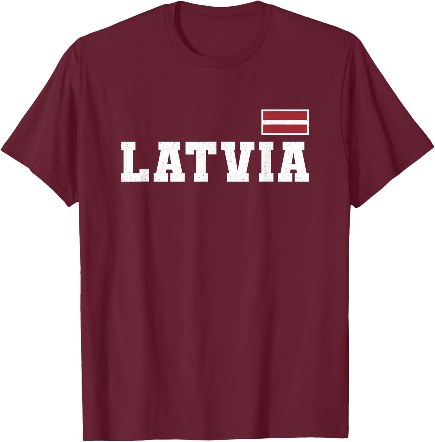 Latvia T-Shirt - T-Shirt | Maroon