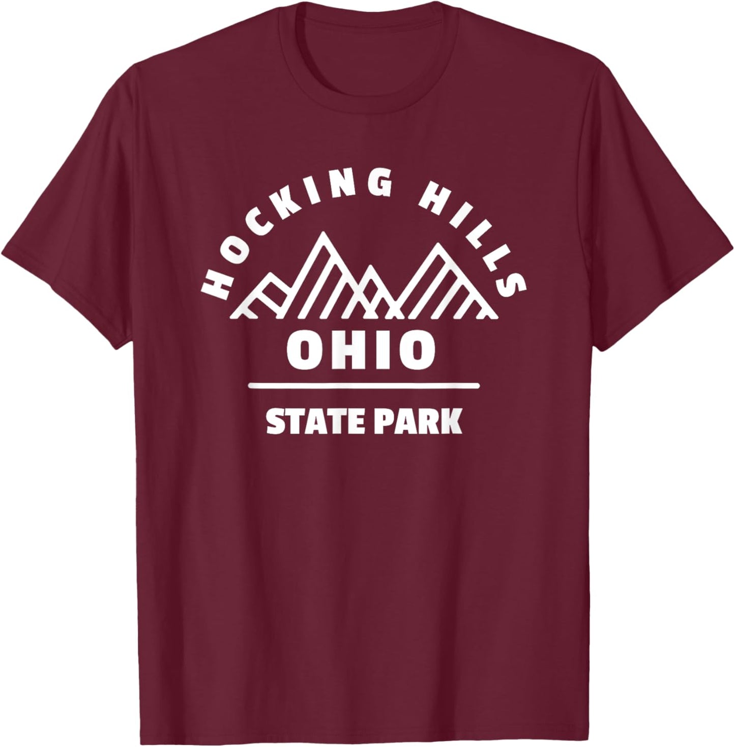 Hocking Hills Ohio Park T-Shirt - T-Shirt | Maroon