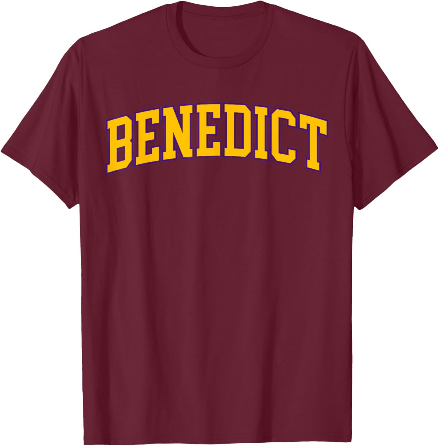 Benedict Vintage College Retro Men Women T-Shirt - T-Shirt | Maroon