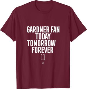 Brett Gardner Today Tomorrow Forever Gameday T-Shirt - T-Shirt | Maroon