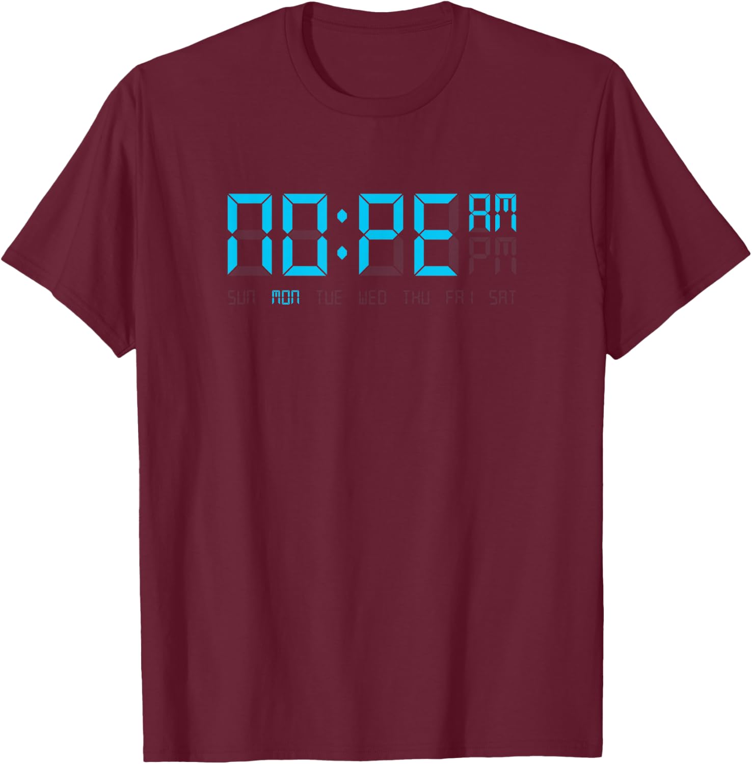 Nope O'Clock Funny Procrastinator Lazy Person Gift T-Shirt - T-Shirt | Maroon