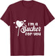 Vintage Candy Heart Love I'm a Sucker For You Valentines Day T-Shirt - T-Shirt | Maroon