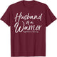 Awareness Cancer Support Gift Wife Husband of a Warrior T-Shirt - T-Shirt | Maroon