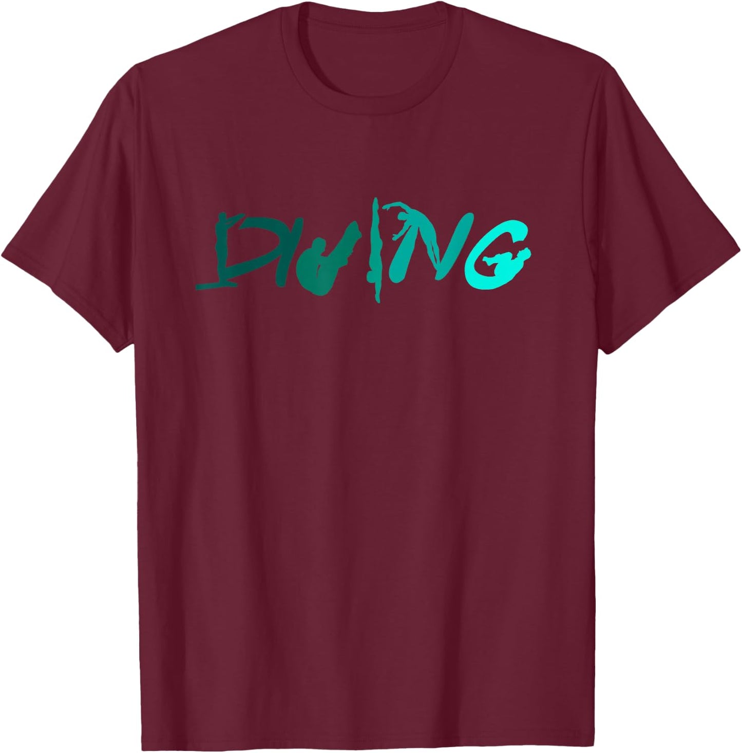 Jumping Board Diving Gifts Platform T-Shirt - T-Shirt | Maroon