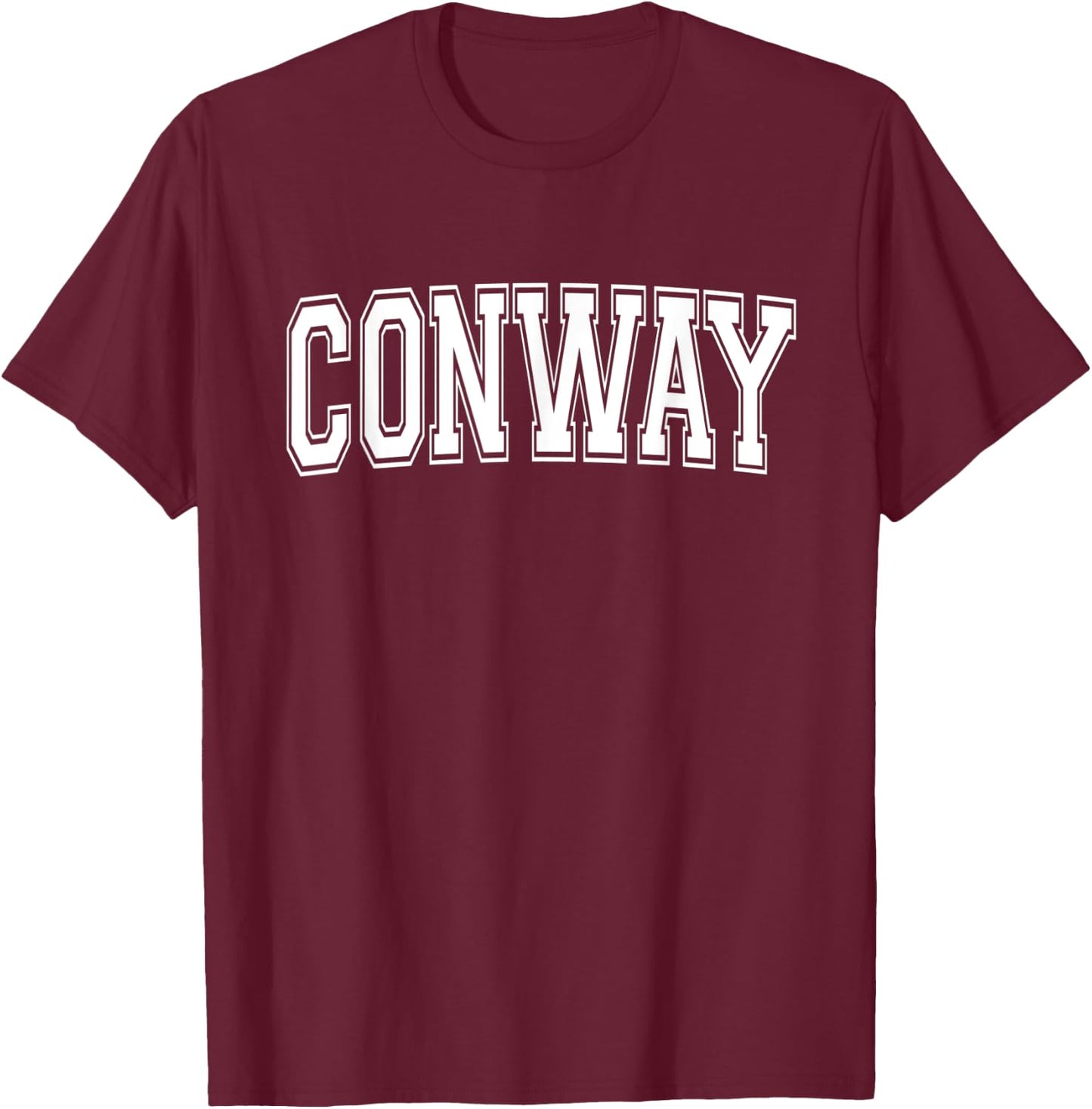 CONWAY SC SOUTH CAROLINA USA Vintage Sports Varsity Style T-Shirt - T-Shirt | Maroon