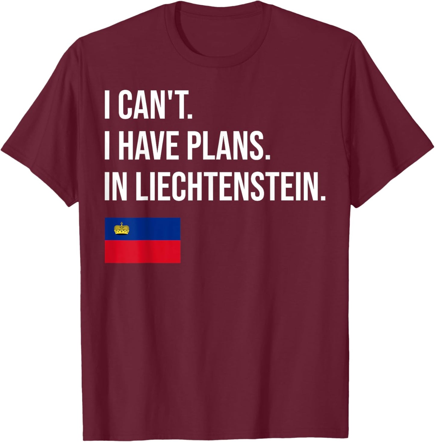 Liechtenstein T-Shirt - T-Shirt | Maroon