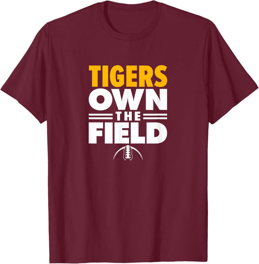 Stewartville High School Own the Field T-Shirt - T-Shirt | Maroon