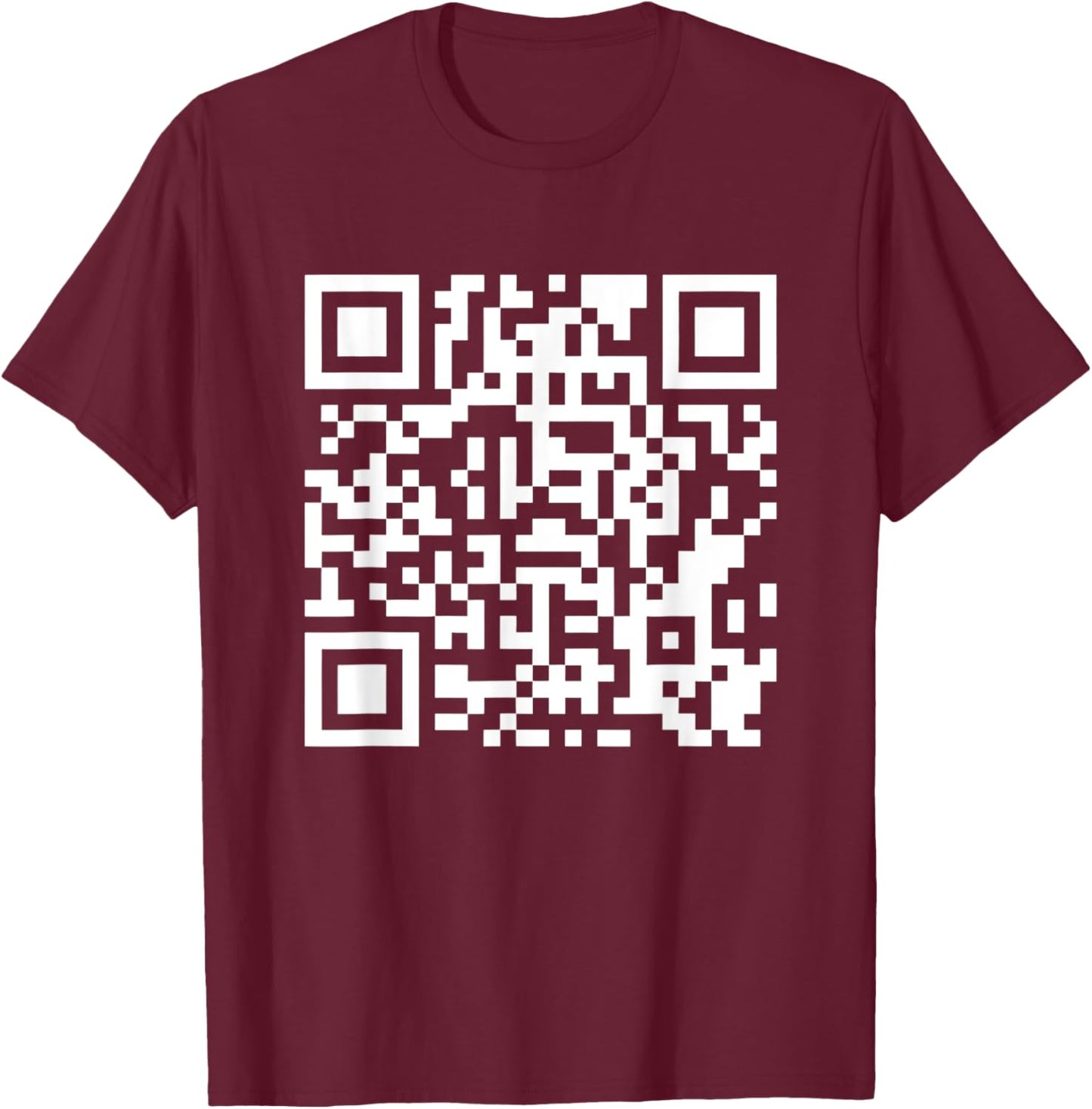 Funny QR President Trump Dance Code T-Shirt - T-Shirt | Maroon