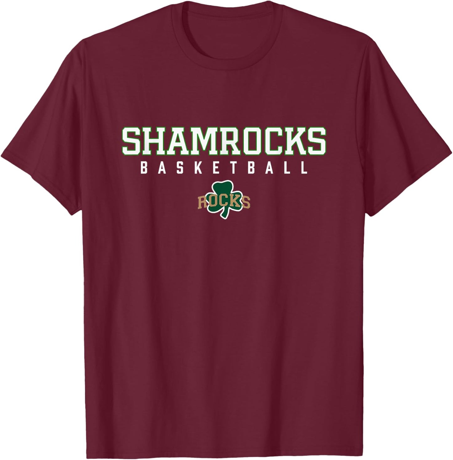 Westfield Shamrocks Logo Basketball HS T-Shirt - T-Shirt | Maroon