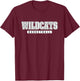 Wildcats Basketball Fletcher High School T-Shirt - T-Shirt | Maroon