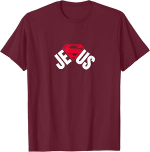 Jesus Is My Superpower - My Everything Protection Faith T-Shirt - T-Shirt | Maroon