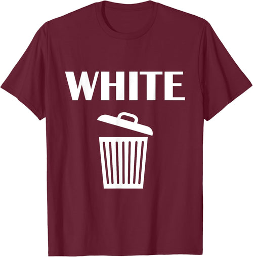 Funny White Trash Can Meme Graphic Humor Design Viral Meme