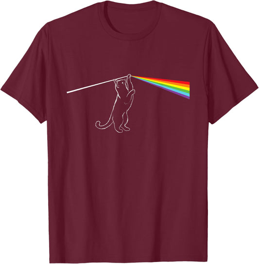 Cat Dark Side - Cat Lover Kitten Owner Kitty Men Women Girls Kids T-Shirt - T-Shirt | Maroon