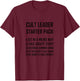 Cult Leader Starter Pack T-Shirt - T-Shirt | Maroon