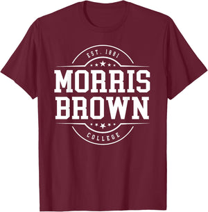 Morris Brown College Arch Vintage Classic Design Gifts Men T-Shirt - T-Shirt | Maroon