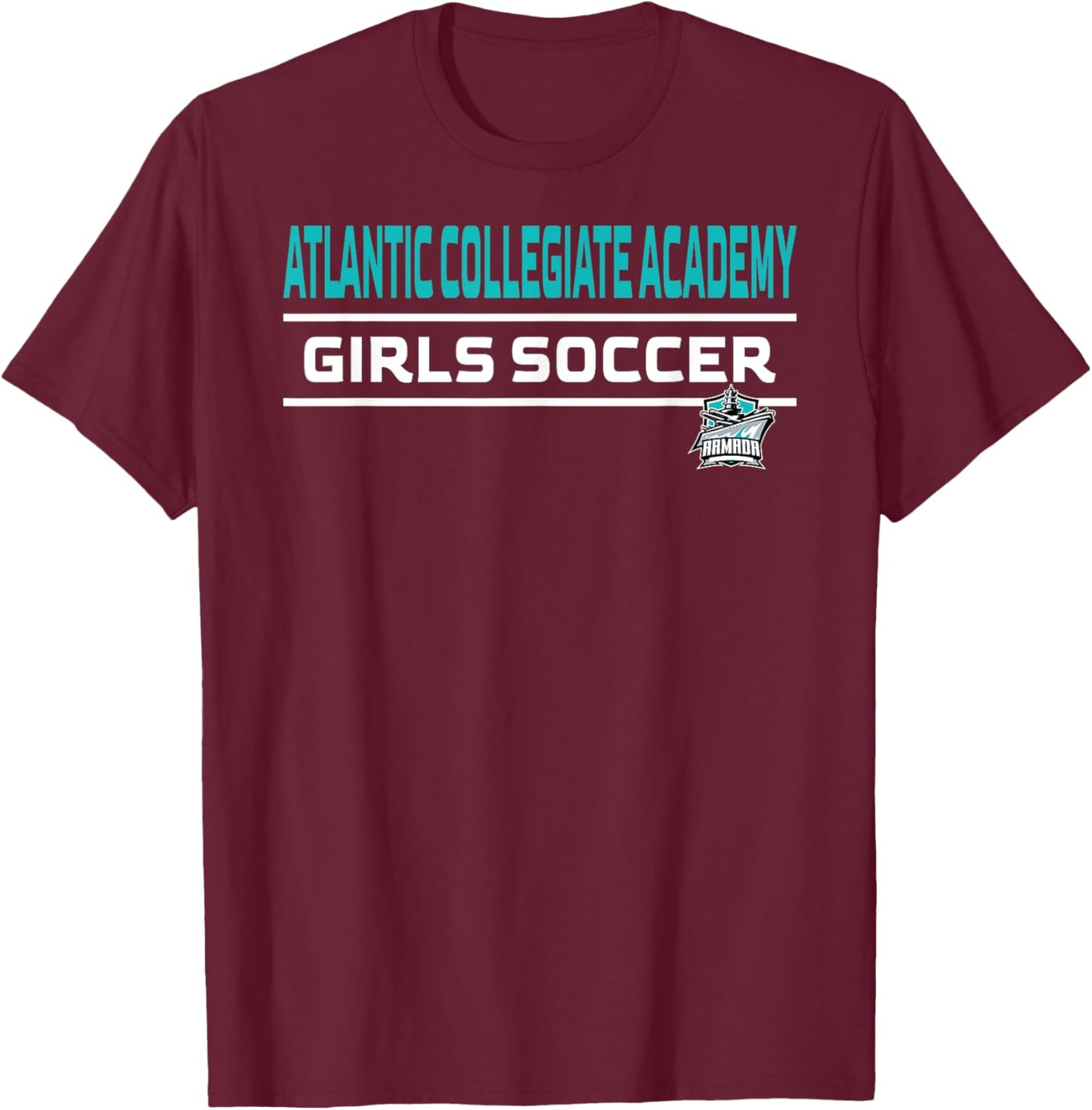 Atlantic Collegiate Academy Armada Girls Soccer T-Shirt - T-Shirt | Maroon