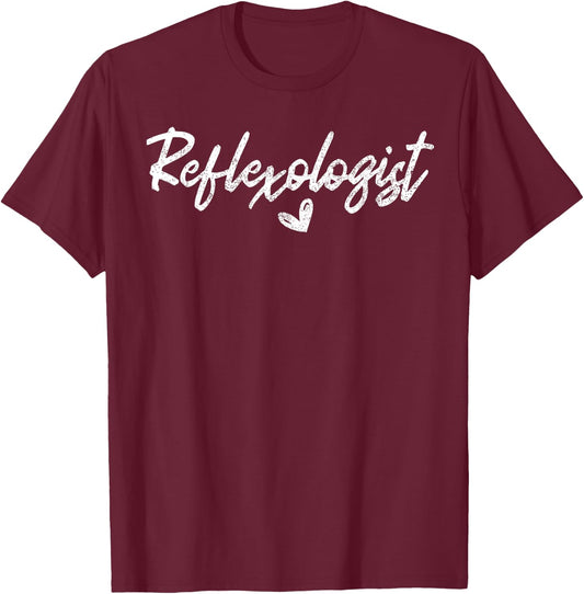 Reflexologist with Heart Reflexology Holistic Healing Alter T-Shirt - T-Shirt | Maroon