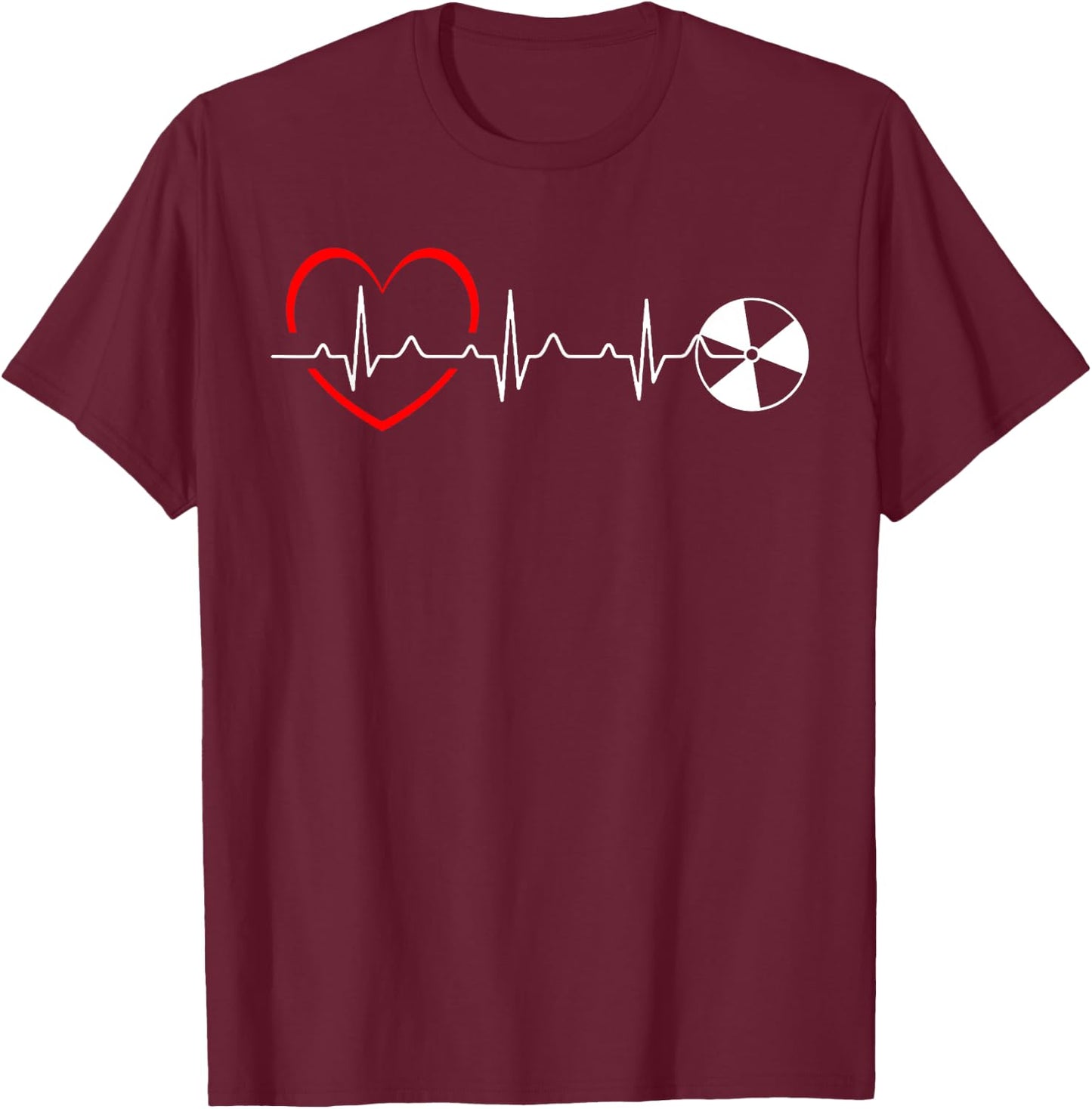 Cute Live Love Radiology Funny X-Ray Tech T-Shirt - T-Shirt | Maroon
