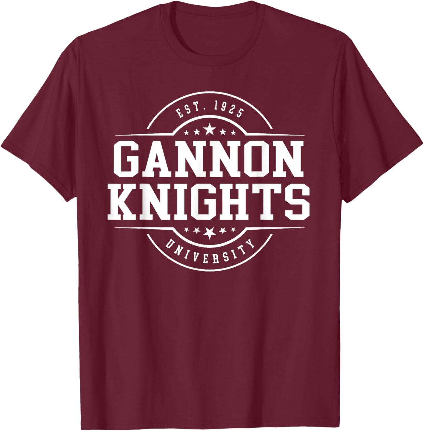 Gannon University Knights Arch Vintage Classic Design Gifts T-Shirt - T-Shirt | Maroon