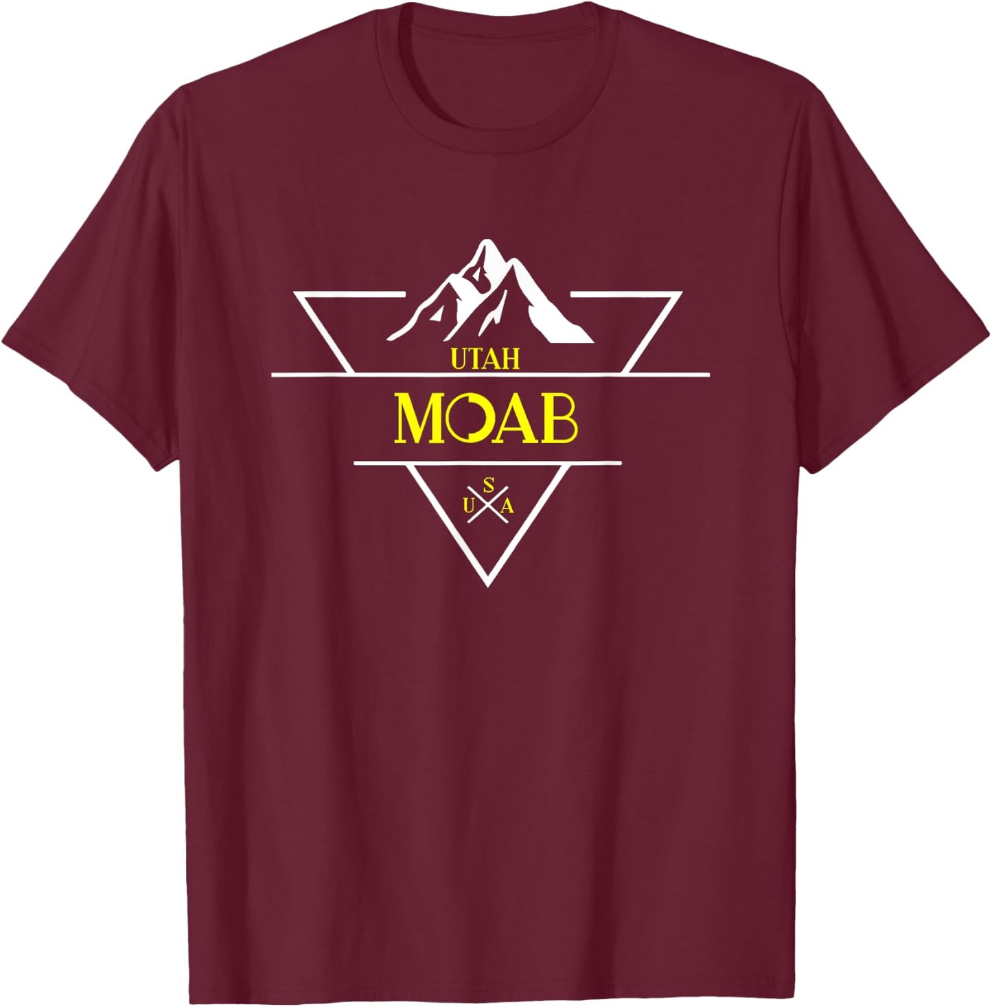 Moab Utah National Park - USA 1980s Retro Shirt T-Shirt - T-Shirt | Maroon