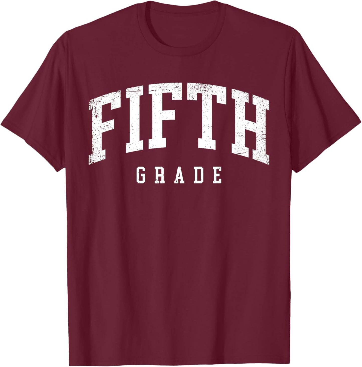 Fifth Grade Squad 5th Grade Team Retro First Day of School T-Shirt - T-Shirt | Maroon