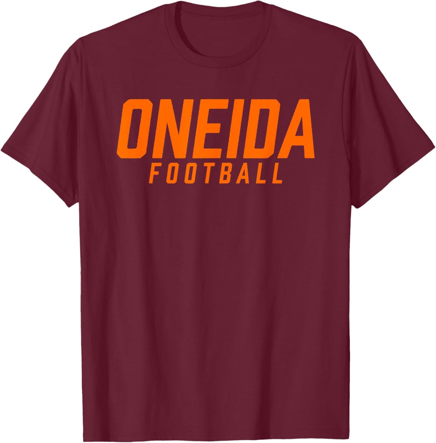 Oneida High School Football Team T-Shirt - T-Shirt | Maroon