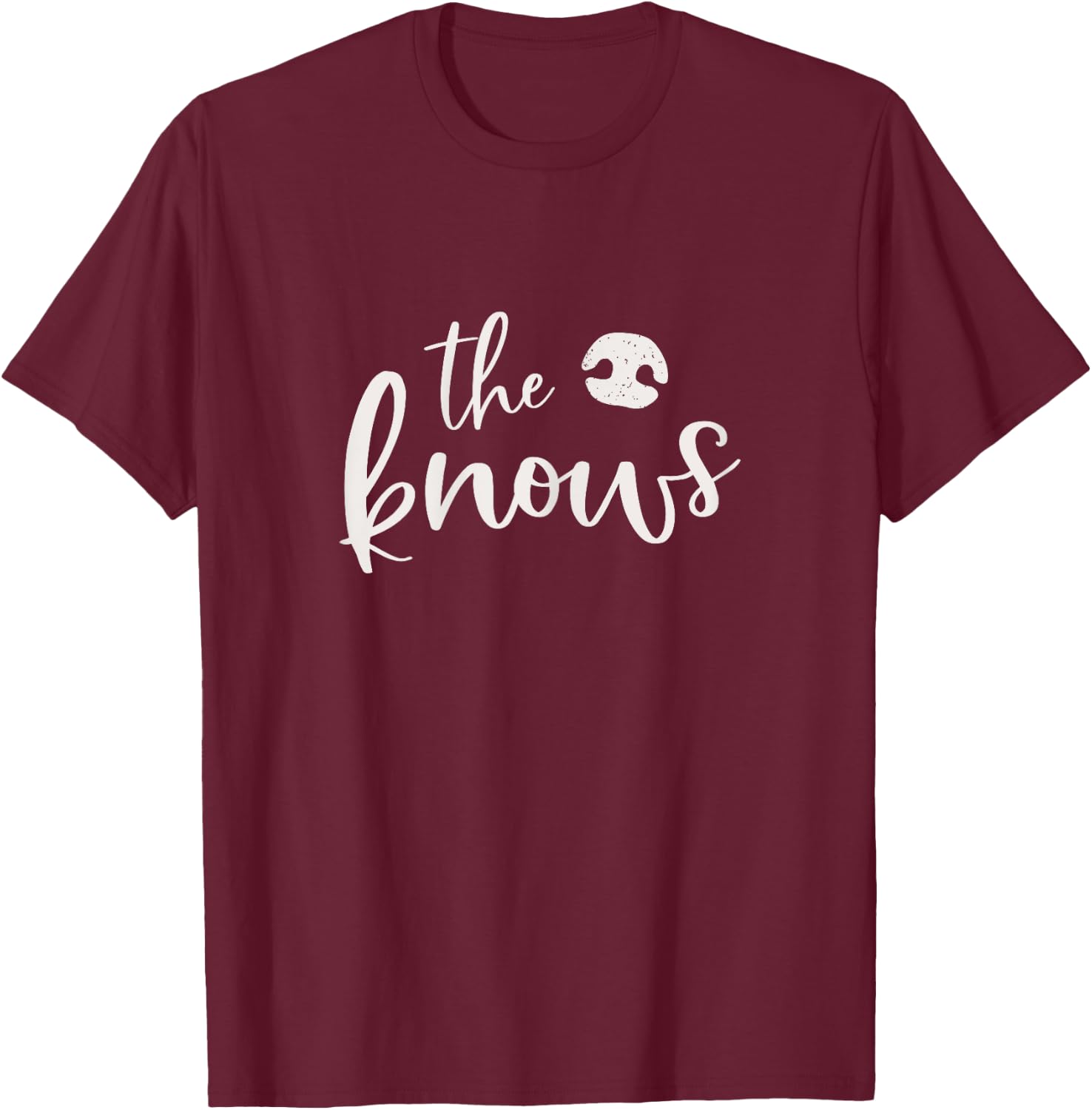 Canine Scentwork Nose Knows Scent Dog Nosework Training Gift T-Shirt - T-Shirt | Maroon
