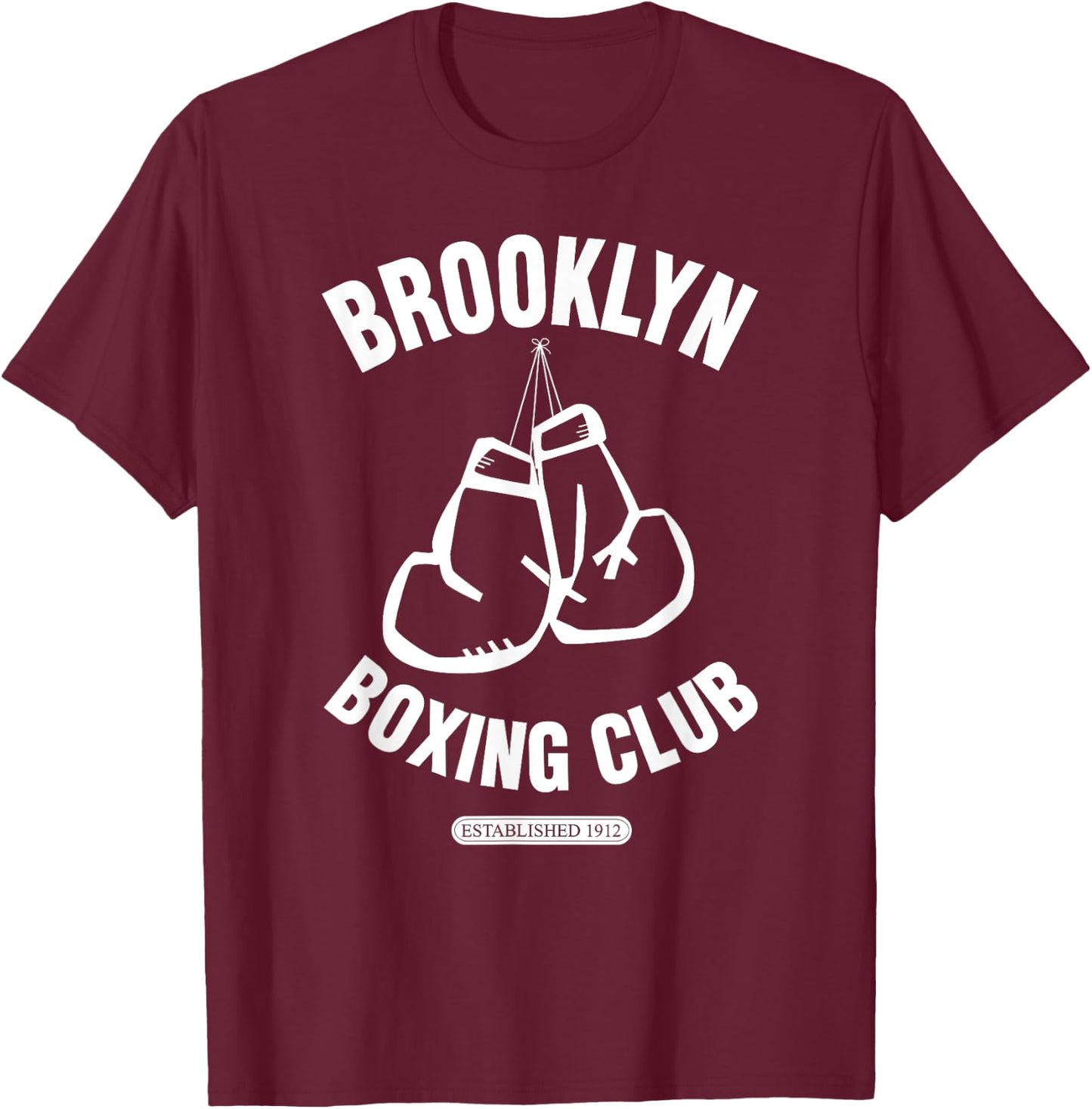Brooklyn Boxing Club HANGING GLOVES T-Shirt - T-Shirt | Maroon