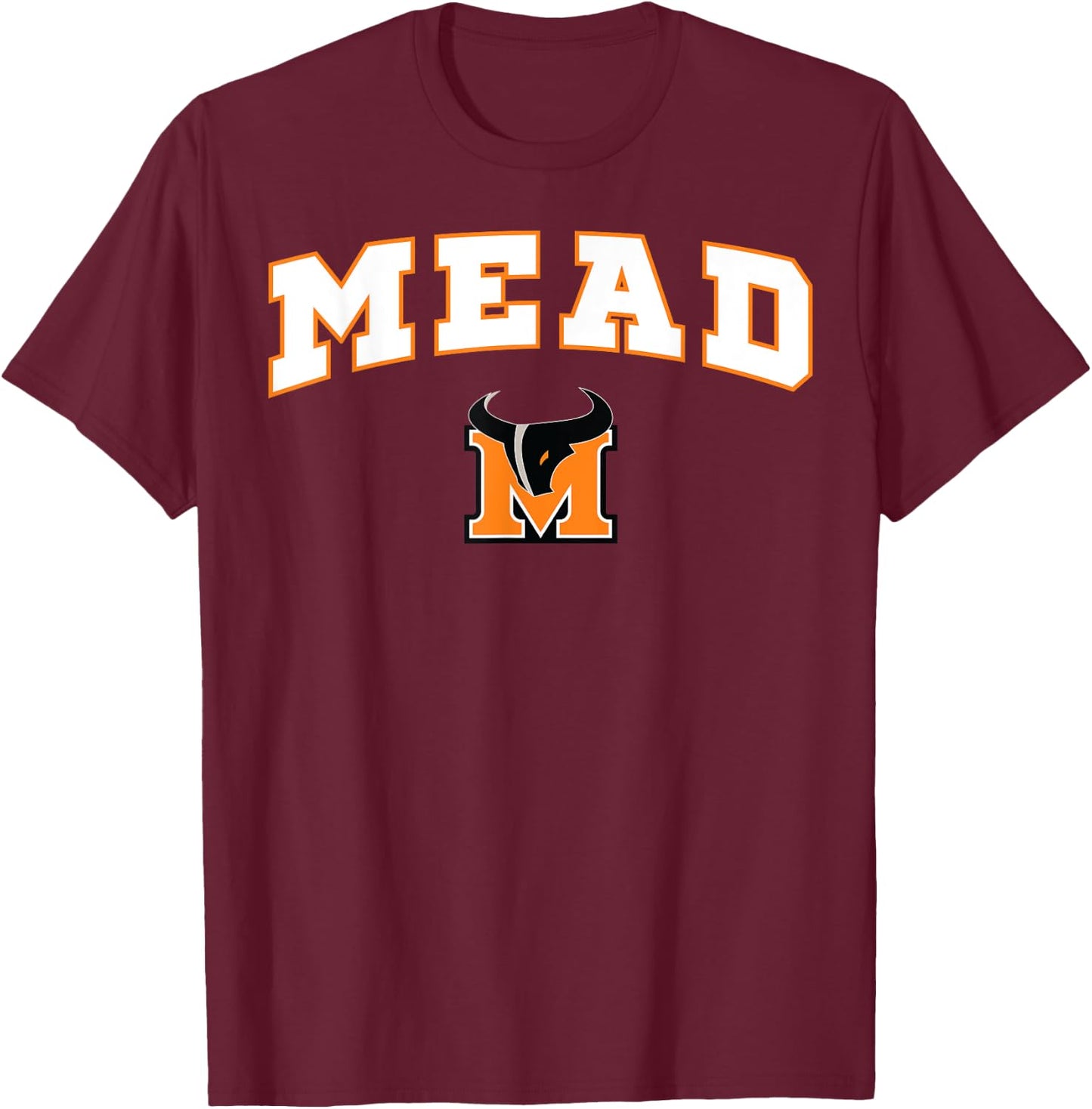 Mead High School Mavericks C2 T-Shirt - T-Shirt | Maroon