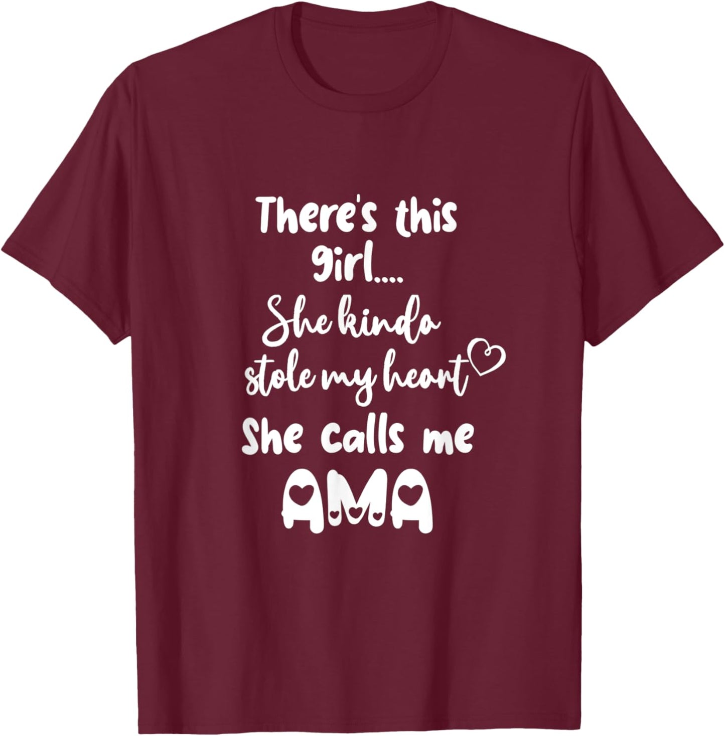 Special Grandmother Grandma This Girl Calls Me Ama T-Shirt - T-Shirt | Maroon