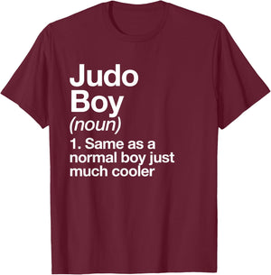 Judo Boy Definition Funny Martial Arts T-Shirt - T-Shirt | Maroon