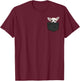 Funny Chihuahua In a Printed Pocket Chihuahua Dog Owners T-Shirt - T-Shirt | Maroon