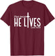 Plot Twist He Lives Luke 24:23, Christian Jesus Easter T-Shirt - T-Shirt | Maroon